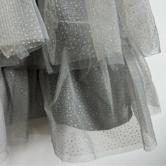 NWOT Pink & Violet Sleeveless Lace Glitter Mesh Dress - Picture 10 of 11